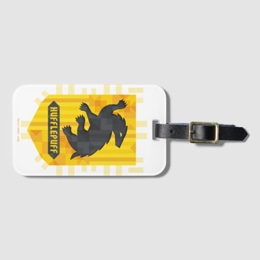 Étiquette À Bagage Crest Abstrait HUFFLEPUFF™ (Devant Horizontal)