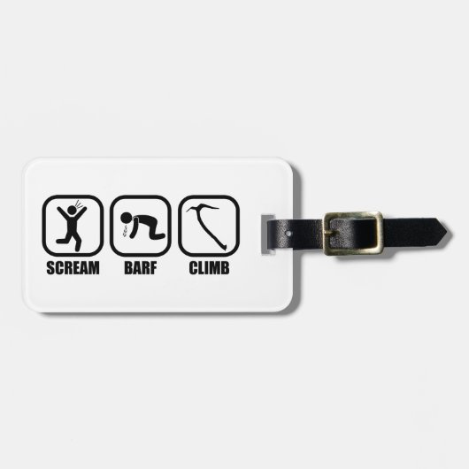 Étiquette À Bagage Cri Barf Climb (Devant horizontal)