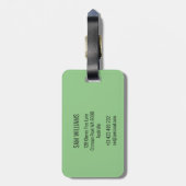 Étiquette À Bagage Cricket (Dos Vertical)