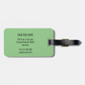 Étiquette À Bagage Cricket (Dos horizontal)