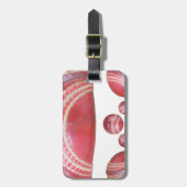 Étiquette À Bagage Crimson Spin - Une Belle Balle Rouge De Cricket Ar (Devant Vertical)