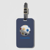 Étiquette À Bagage Croatia Soccer (Devant Vertical)