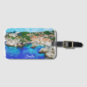 Étiquette À Bagage Croatie Panorama Voyage (Devant Horizontal)