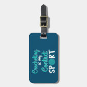 Étiquette À Bagage Crochet est mon contact Sport (Devant Vertical)