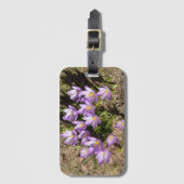 Étiquette À Bagage Crocus de printemps mignons (Devant Vertical)