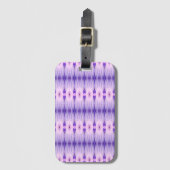 Étiquette À Bagage Crocus Ikat 5 Sangria (Devant Vertical)