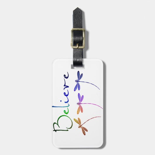 Étiquette À Bagage Croire (Devant Vertical)