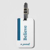 Étiquette À Bagage Crois en toi (Devant Vertical)