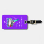 Étiquette À Bagage Croisière de casquette de fête d'anniversaire (Devant horizontal)