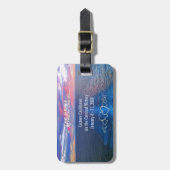 Étiquette À Bagage Croisière de lune de miel Destination Mariage Océa (Devant Vertical)