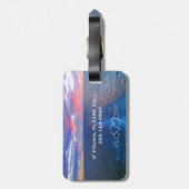 Étiquette À Bagage Croisière de lune de miel Destination Mariage Océa (Dos Vertical)