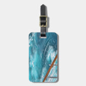 Étiquette À Bagage Croisière des Bahamas - Réveil Turquoise (Devant Vertical)