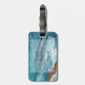 Étiquette À Bagage Croisière des Bahamas - Réveil Turquoise (Dos Vertical)