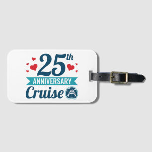 Étiquette À Bagage Croisière du 25e anniversaire