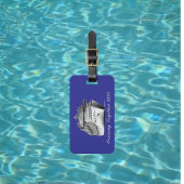 Étiquette À Bagage Croisière Ensemble Bleu Personnaliser