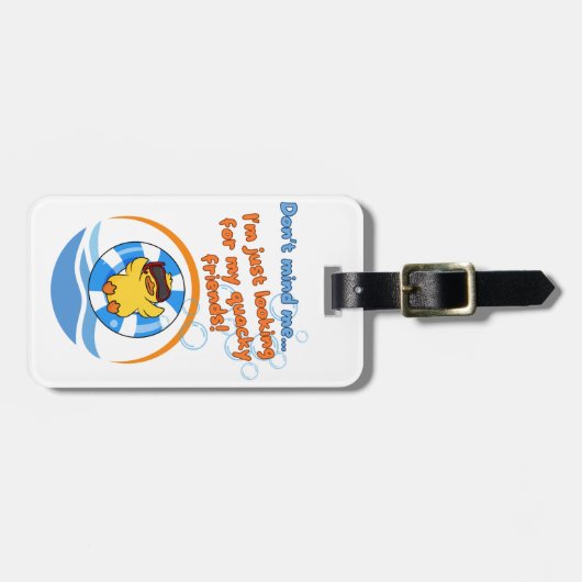 Étiquette À Bagage Croisière pour canards (Devant horizontal)