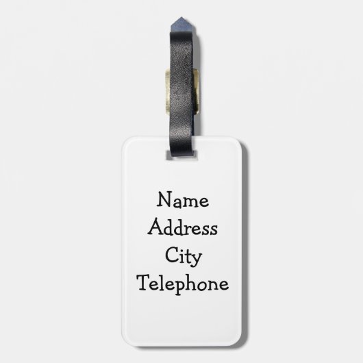 Étiquette À Bagage Croisière pour canards (Dos Vertical)