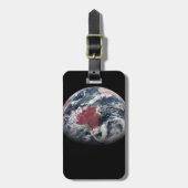 Étiquette À Bagage Croissance plante Sur La Planète Terre. (Devant Vertical)