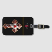 Étiquette À Bagage Croix canadienne de l'unité. (Devant Horizontal)