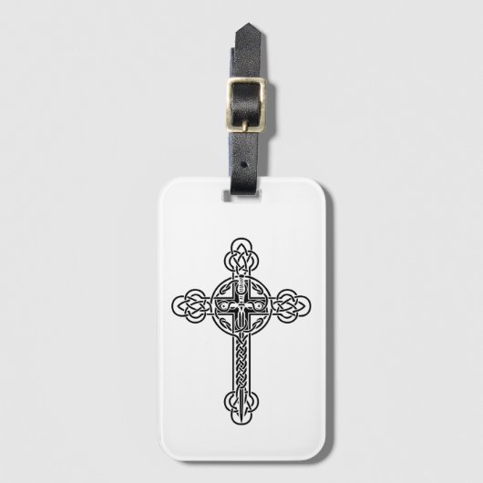 Étiquette À Bagage Croix celtique (Devant Vertical)