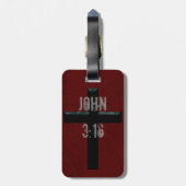 Étiquette À Bagage Croix de chrétien de 3h16 de John (Dos Vertical)