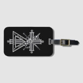 Étiquette À Bagage Croix freemasonique (Devant Horizontal)