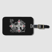 Étiquette À Bagage Croix gothique (Devant Horizontal)