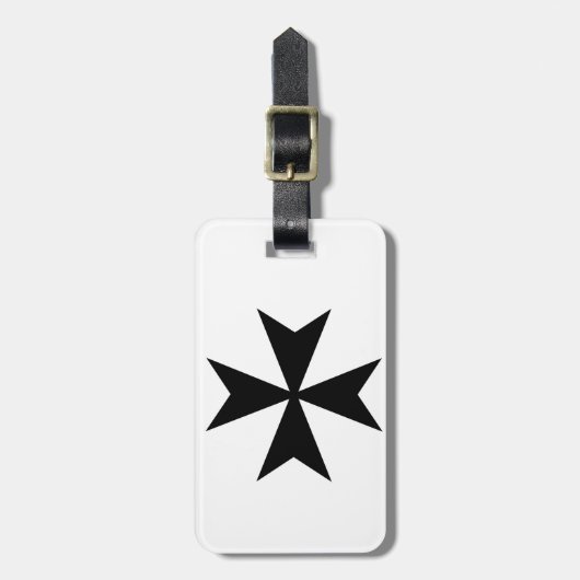Étiquette À Bagage Croix maltaise (Devant Vertical)