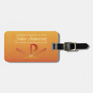 Étiquette À Bagage Croix Nun Pax pour le jubilé du 60e anniversaire,