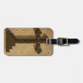 Étiquette À Bagage Croix religieuse chrétienne, Irak (Devant horizontal)