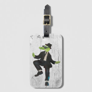 Étiquette À Bagage Croko Blues