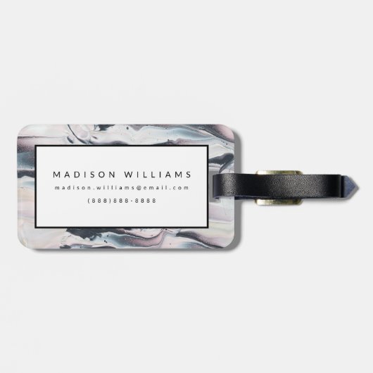 Étiquette À Bagage Crop marbling (Dos horizontal)