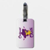 Étiquette À Bagage Croquet Chic #9 (Dos Vertical)