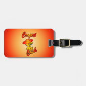 Étiquette À Bagage Croquet Chick #5 (Devant horizontal)