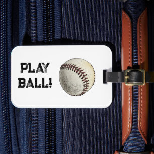 Étiquette À Bagage Croquis de baseball Play Ball – Lancez la balle Sp