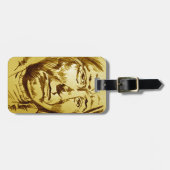 Étiquette À Bagage Croquis en chef indien (Devant horizontal)