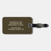 Étiquette À Bagage Crossbow Arme géante de Léonard de Vinci (Dos horizontal)