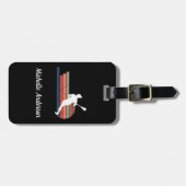 Étiquette À Bagage Crosse personnalisée (Devant horizontal)