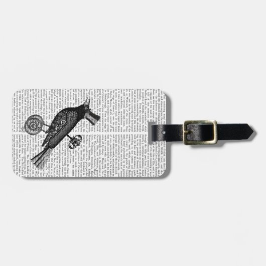 Étiquette À Bagage Crow à vapeur 2 (Devant horizontal)