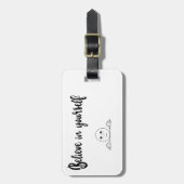 Étiquette À Bagage Croyez En Vous-Même Texte Et Image (Devant Vertical)