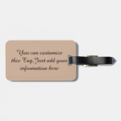 Étiquette À Bagage Croyez ! - Restez concentré_ (Dos horizontal)