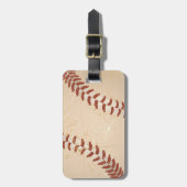 Étiquette À Bagage cru de base-ball (Devant Vertical)