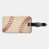 Étiquette À Bagage cru de base-ball (Dos horizontal)