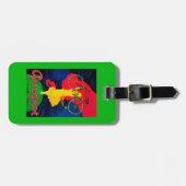 Étiquette À Bagage Cru PosterEurope de bicyclette de Peugeot (Devant horizontal)