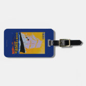 Étiquette À Bagage Cru PosterEurope d'Oostende Douvres (Devant horizontal)