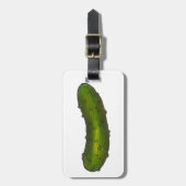 Étiquette À Bagage Crunchy Green Kosher Deli Dill Picket Foie (Devant Vertical)