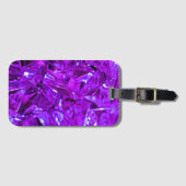 Étiquette À Bagage Crystal Amethyst Purple Gemstone (Devant Horizontal)