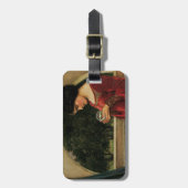 Étiquette À Bagage Crystal Ball Woman Waterhouse Peinture (Devant Vertical)