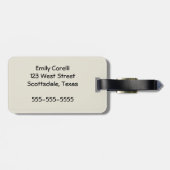 Étiquette À Bagage Crystal Ball Woman Waterhouse Peinture (Dos horizontal)