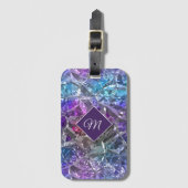 Étiquette À Bagage Crystal multicolore (Devant Vertical)